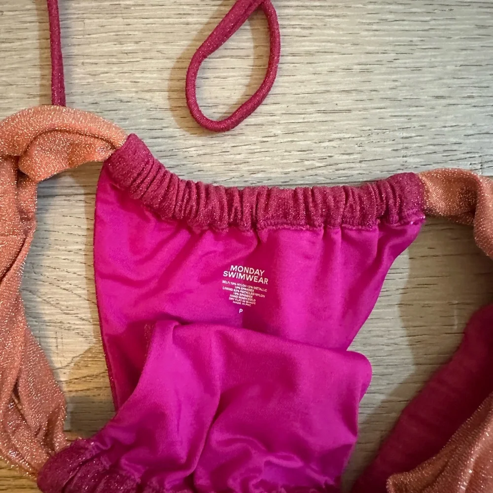 Monday Swimwear Magenta and Coral Bikini Set - Picture 2 of 4